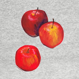 Three Apples - still life fruit for the cooking and gardening lover T-Shirt